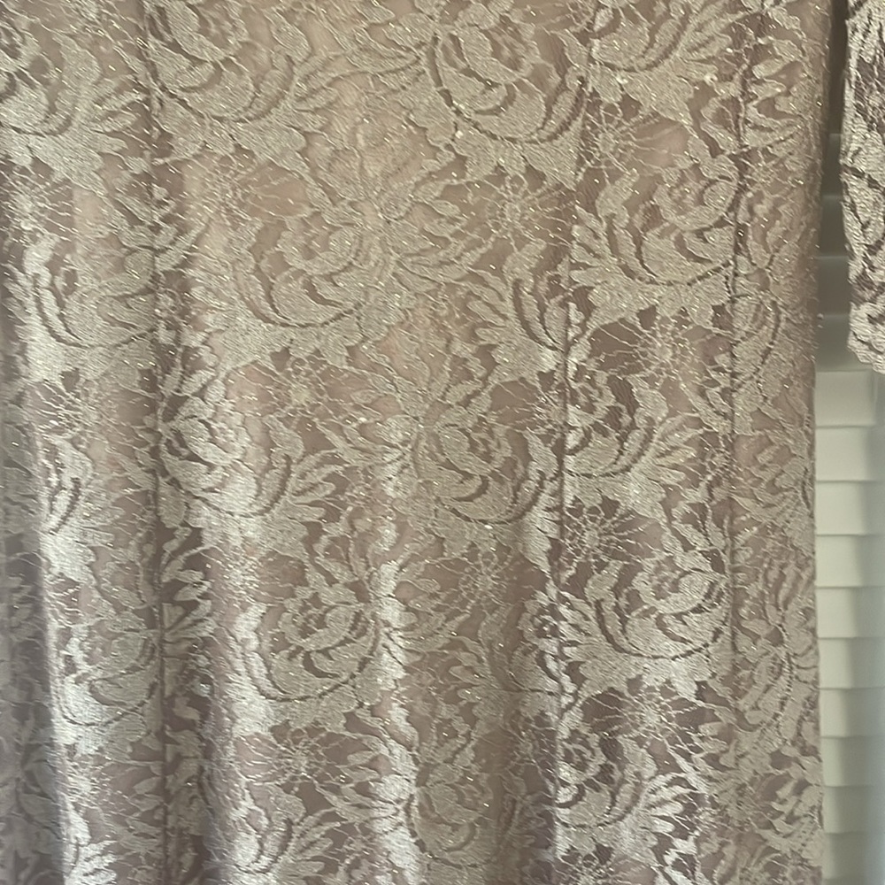 NWOT Tahari Embellished Lace Dress Size 16 - Picture 4 of 14